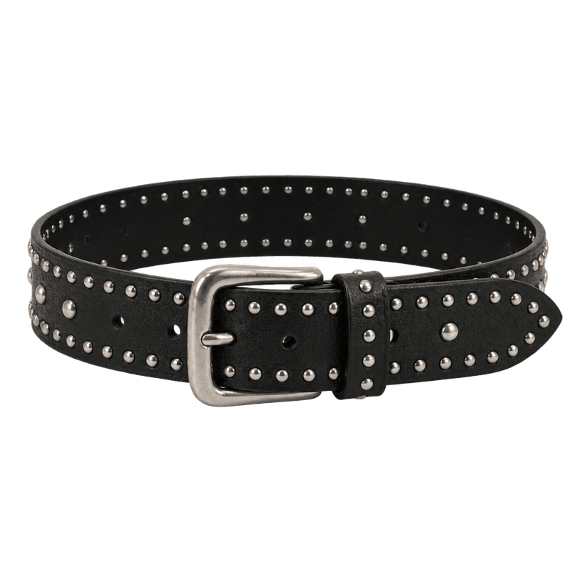 Generated item image of black studded leather-like belt